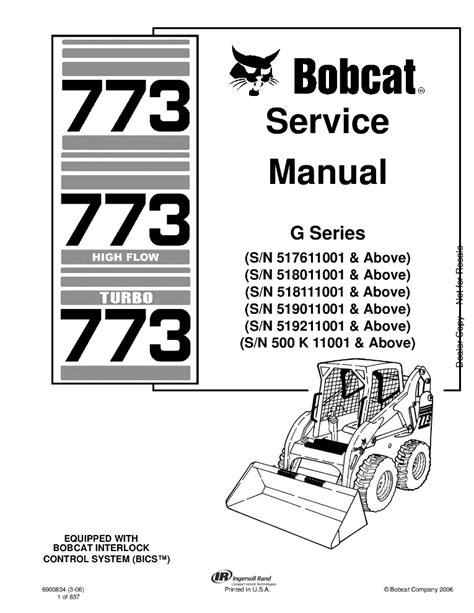 bobcat 773 skid steer specs|bobcat 773 owners manual.